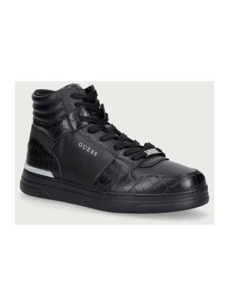 Sneakersy Guess skórzane czarne