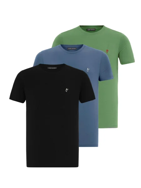 Jacey Quinn Majica modra / zelena črna