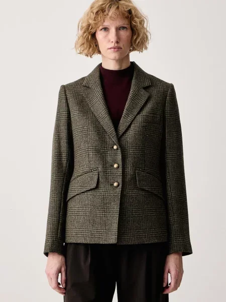 Barbour sako vlněné zelené