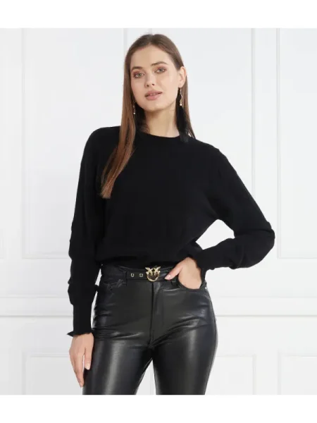 Pinko De dantelă pulover negru