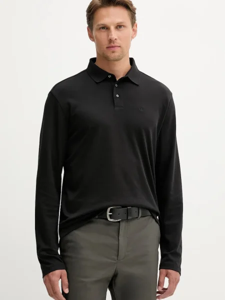 Calvin Klein tričko s dlouhým rukávem černé
