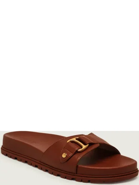 LAUREN RALPH LAUREN De piele șlapi TASHA maro