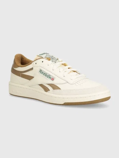 Кожени маратонки Reebok Classic Club C бежово