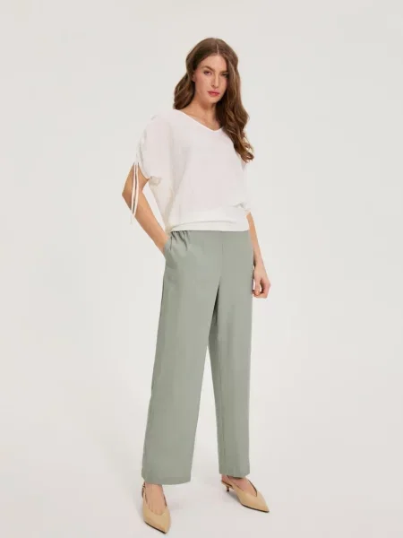 Pantaloni Marisse alb