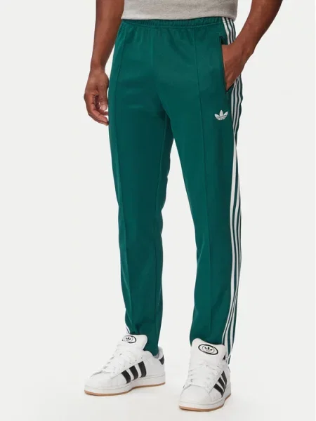 Tepláky adidas Beckenbauer Track Pants Collegiate Green/ White S zelené