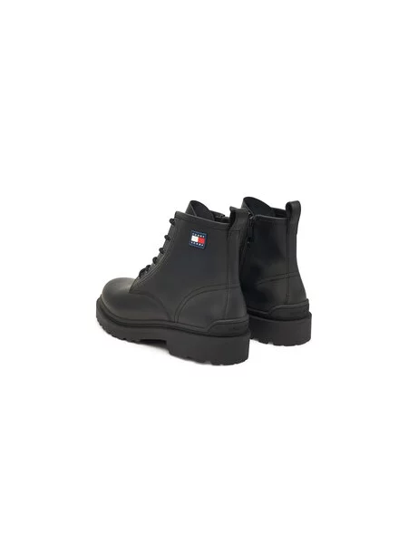 Tommy Jeans Gležnjarji Tjm Lace Up Rubberized črna