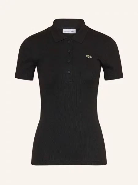 Lacoste Žerzejová Polokošile černá
