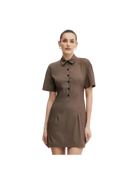 Sukienka mini Patrizia Pepe brązowa