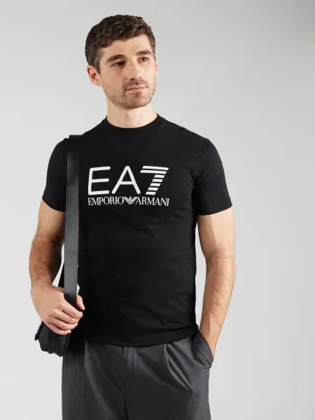 Emporio Armani Tricou / alb negru