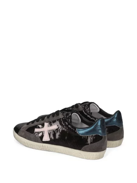 Sneakerși Premiata cu paiete negru