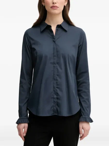 Cămașă Mos Mosh cu volane albastru