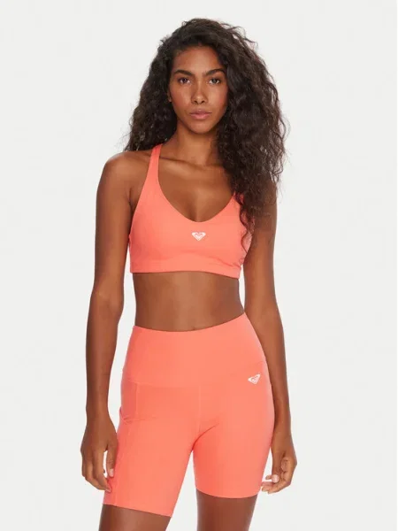 Roxy Спортен сутиен Heart Into It Коралов