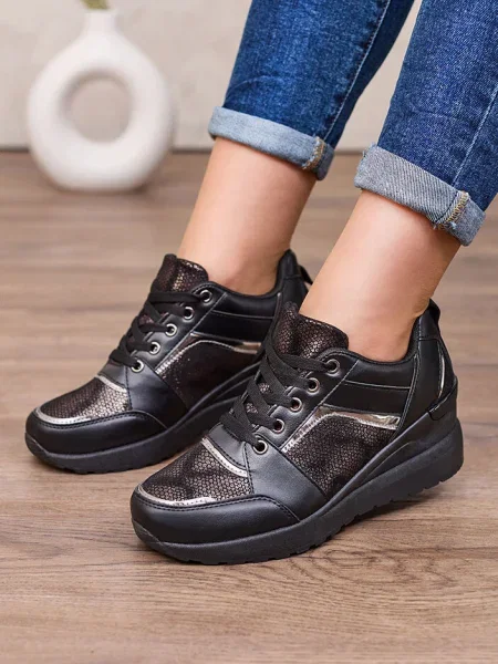 Sneakerși Resti negru