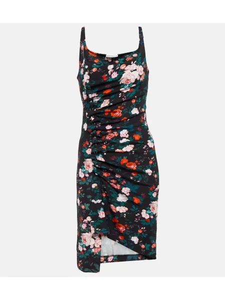 Rochie Rabanne cu model floral din jerseu