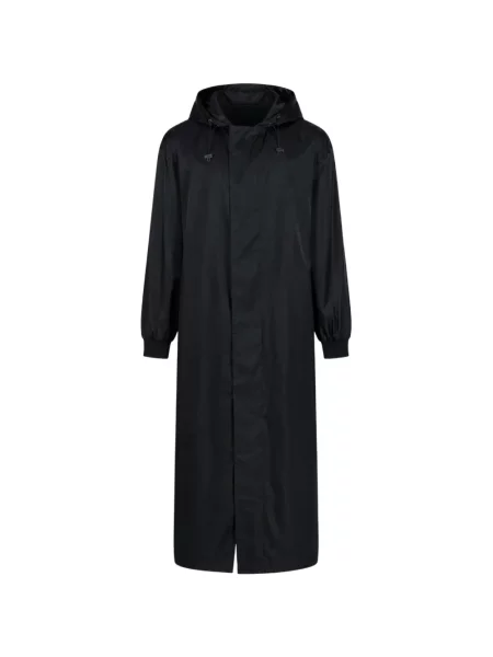 Lung pelerină de ploaie Dolce & Gabbana cu glugă negru