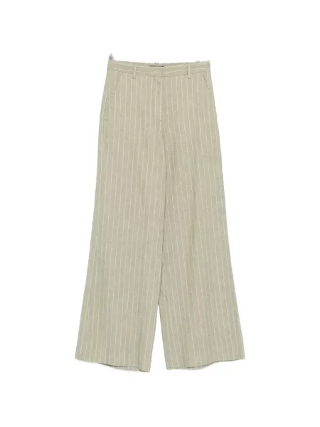 Панталон Maje на райета зелено