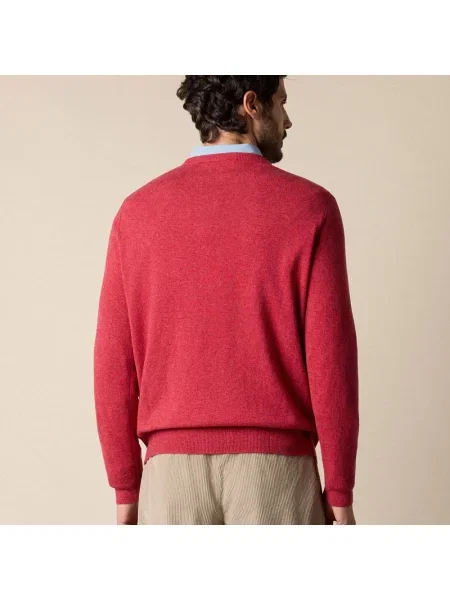 Sweter Brooks Brothers z kaszmiru czerwony
