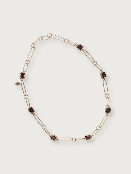 Weekend Max Mara κολιέ γυναικείο μεταλλικό με γυαλί ματ φινίρισμα WKARONCHI