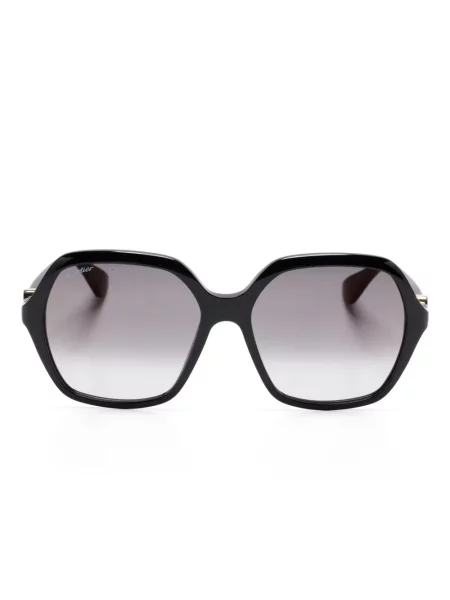 Ochelari de soare Cartier Eyewear cu imprimeu geometric negru