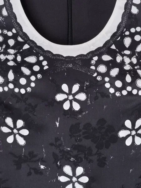 Rochie Marc Jacobs cu model floral de costum negru