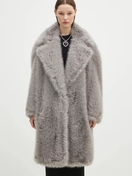 Sportmax palton Manico femei de tranzitie gri