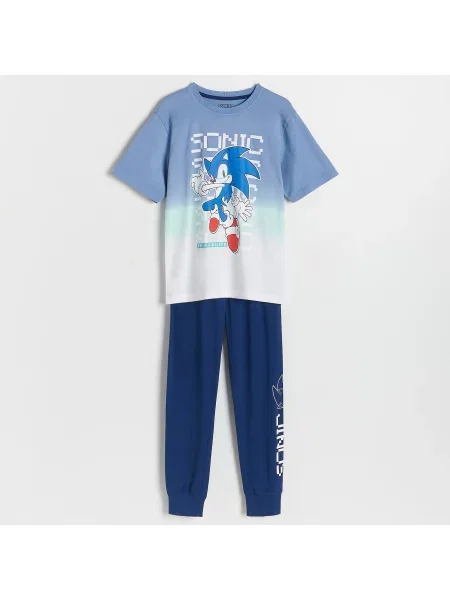 Reserved Dvoudílné pyžamo Sonic tmavomodrá