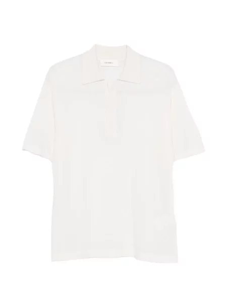 Scurt tricou polo Lisa Yang tricotate