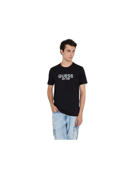 Klasické tričko Guess čierna