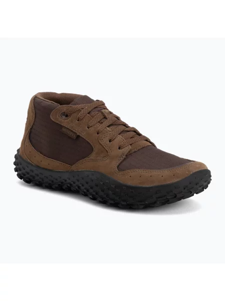 Мъжки обувки barefoot Merrell Wrapt Sneaker Mid Wp coffee кафяво