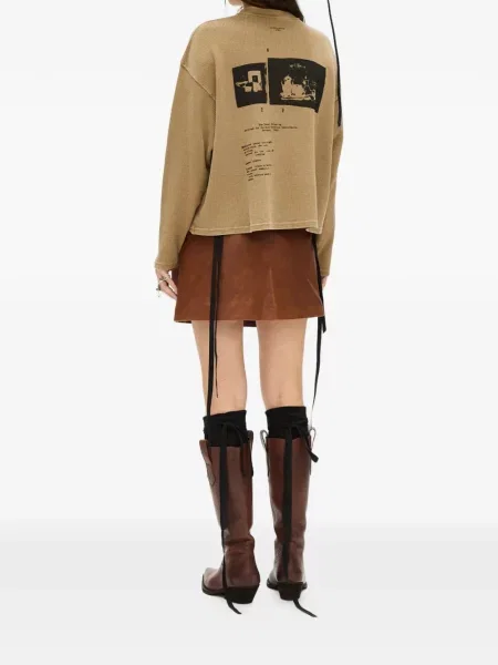 Pulover Ann Demeulemeester cu imagine maro