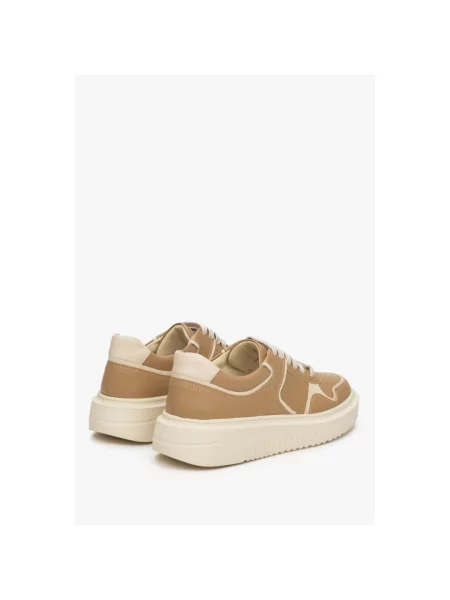Кеди шкіряні Estro коричневі
