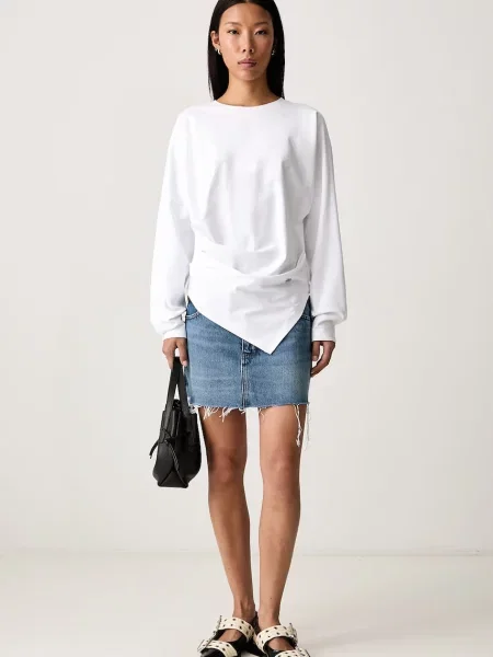 Frame THE MINI SKIRT fustă din denim