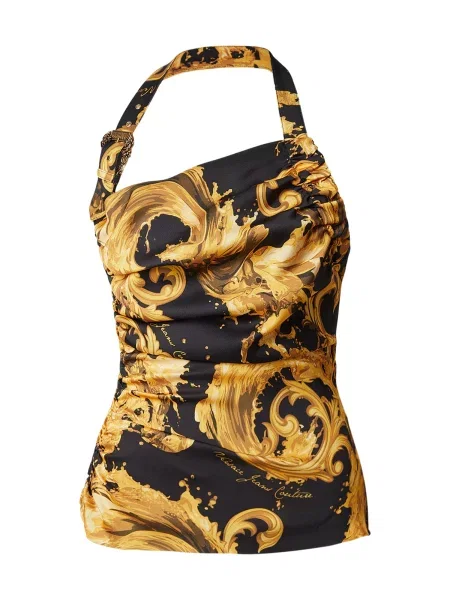 Versace Jeans Couture Top maro / galben auriu negru