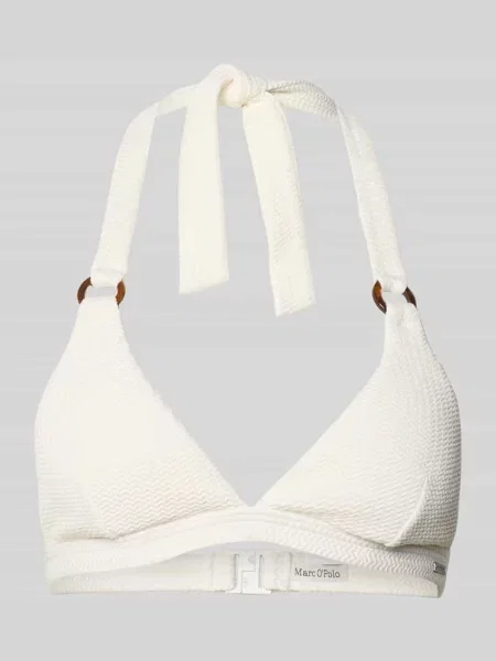 Góra bikini z fakturowanym wzorem Marc O'polo białe