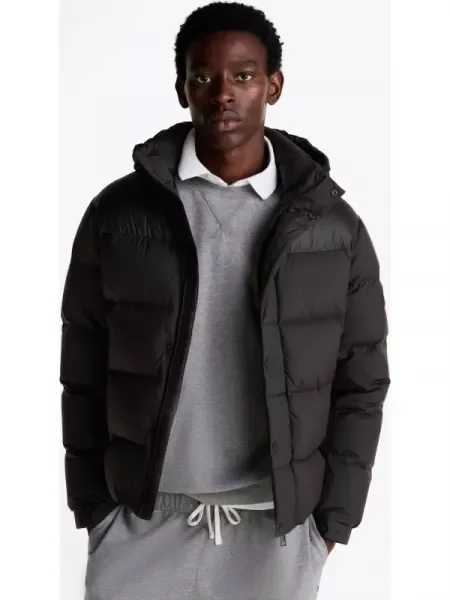 Tommy Hilfiger Steppelt kabát fekete