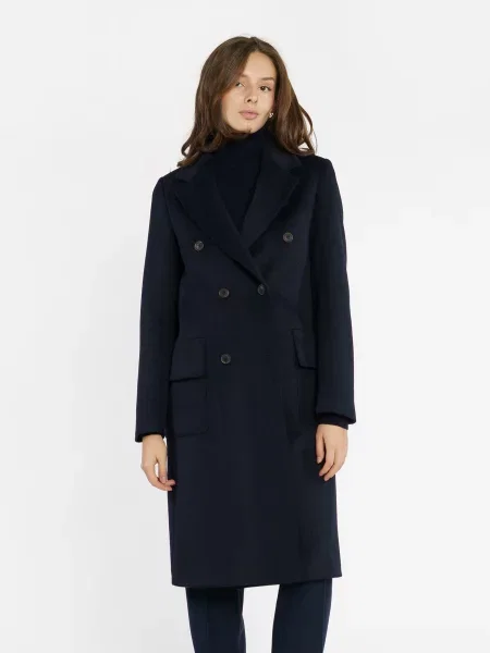 Пальто Arber вовна/поліестер синій