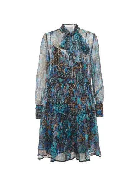 Rochie See By Chloe cu model floral cu imagine negru