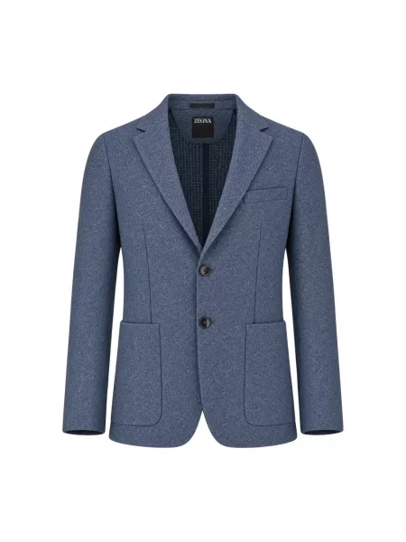 Marynarka Zegna wełniana niebieska