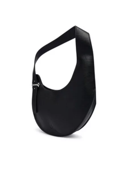 Calvin Klein Ročna torba Asym Buckle Shoulder Bag črna