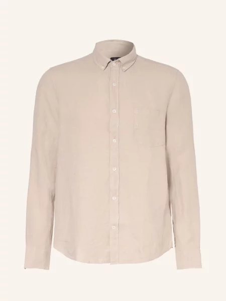 Maerz Muenchen Koszula Lniana O Kroju Comfort Fit beige beżowa