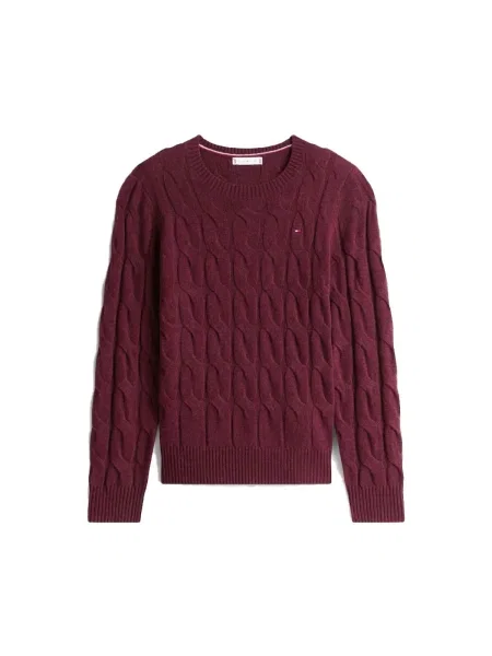 Tommy Hilfiger Pulover Vișiniu bordo