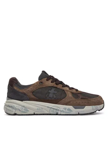 Sneakersy Premiata brązowe