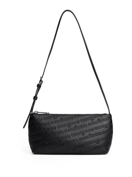 Geantă Tommy Jeans Tjw Must Aop Shoulder Bag negru