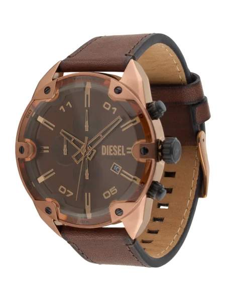 DIESEL Analógové hodinky / bronzová hnedá
