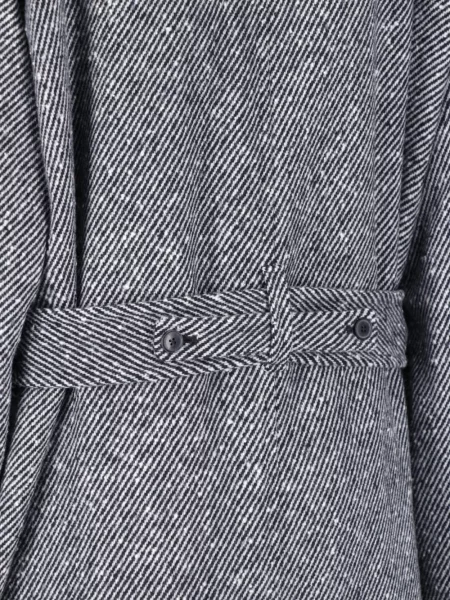 Ριγέ ζωσμένος παλτό Paul Smith γκρι