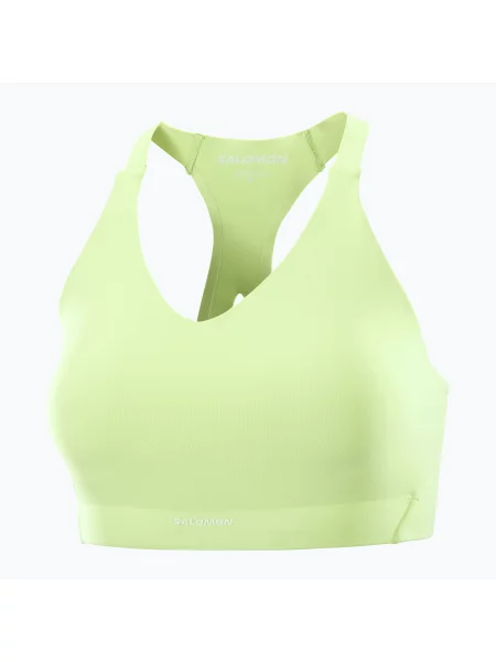 Тренировъчен сутиен Salomon Shakeout Bliss butterfly зелено