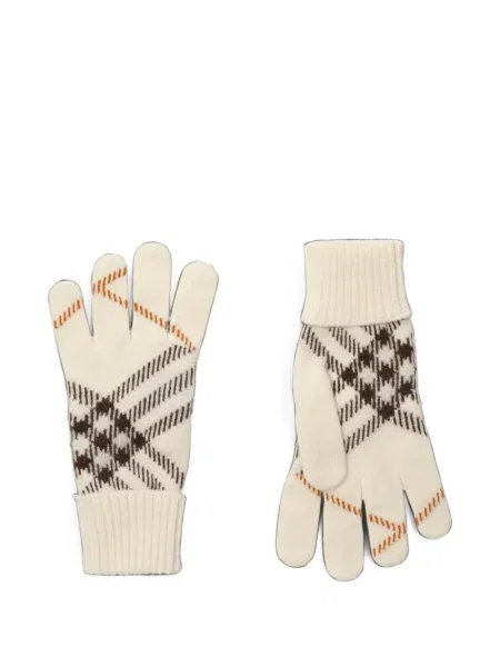 Mănuși Burberry din cașmir în carouri