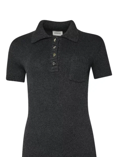 Rochie mini Khaite tricotate gri