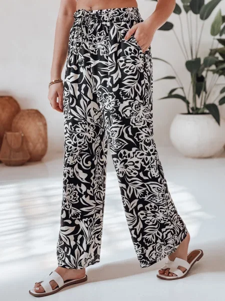 Pantaloni Dstreet cu imprimeu tropical
