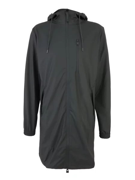 RAINS Geacă funcțională Long Storm Breaker închis gri